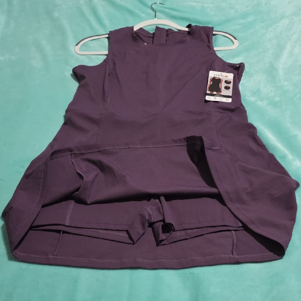 Purple Sleeveless Dress‎